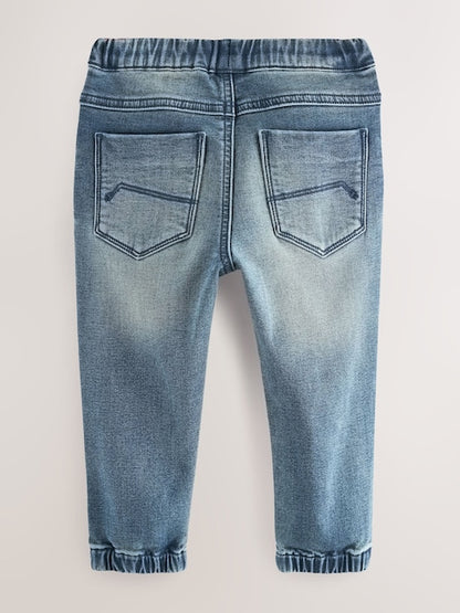 Mid Blue Regular Fit Joggers Jeans With Comfort Stretch (3mths-7yrs) - Size 3-6 Months (62-68cm)