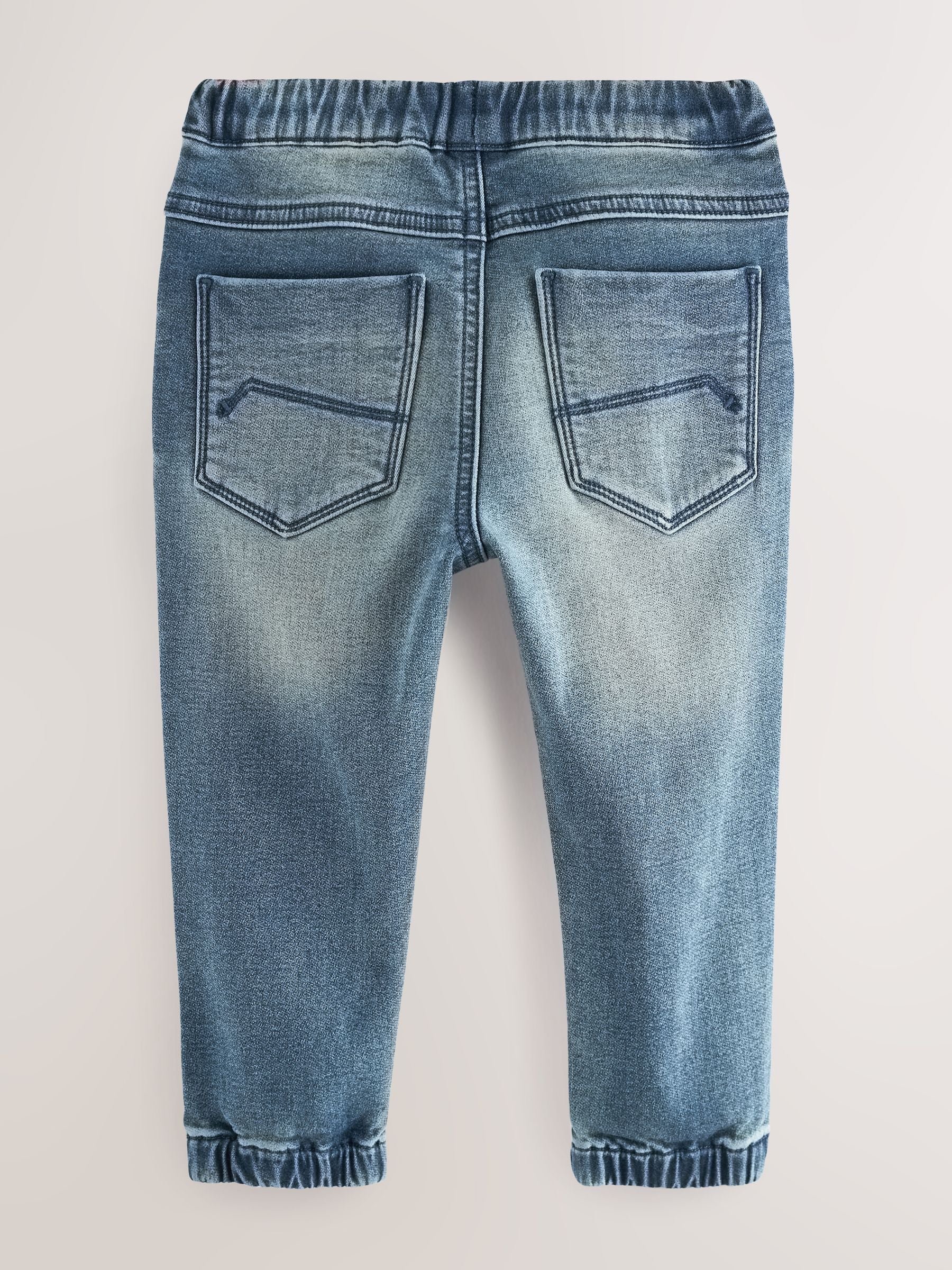 Mid Blue Regular Fit Joggers Jeans With Comfort Stretch (3mths-7yrs) - Size 3-6 Months (62-68cm)