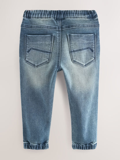 Mid Blue Regular Fit Joggers Jeans With Comfort Stretch (3mths-7yrs) - Size 3-6 Months (62-68cm)