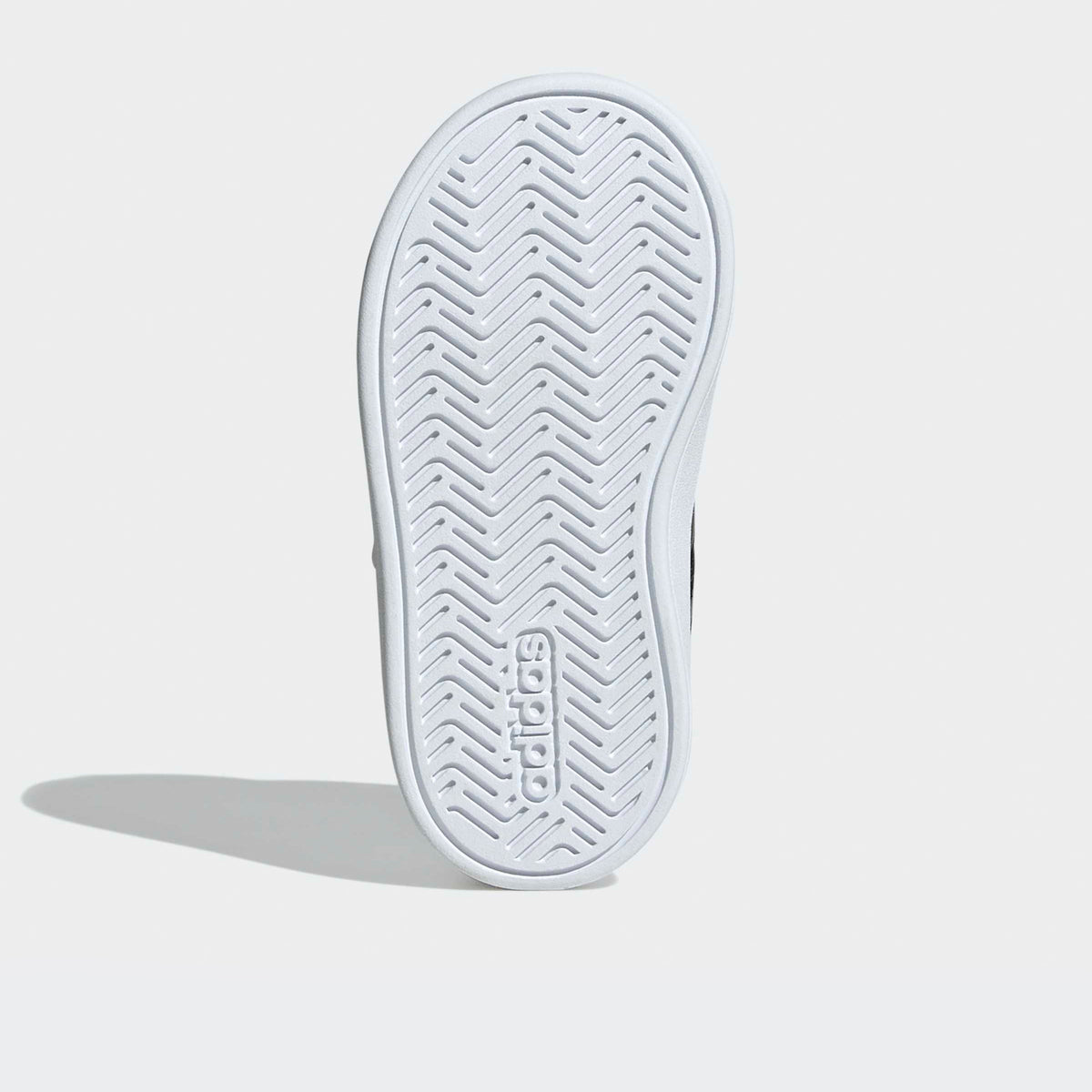 Adidas Girls Grand Court 3.0 EL Hook &amp; Loop Ankle Sneakers