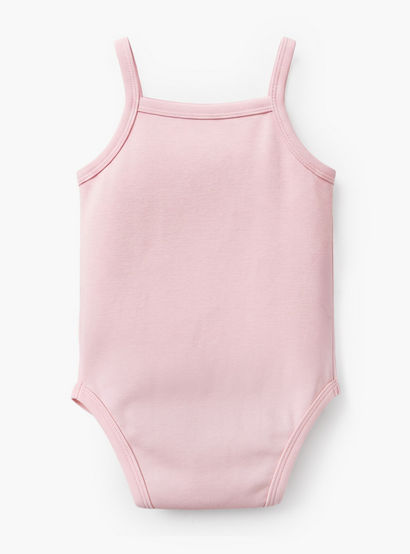 Pack of 3 Juniors Cotton Square Neck Sleeveless Bodysuit with Botanical Print-baby-girls-clothing-bodysuits-image-4
