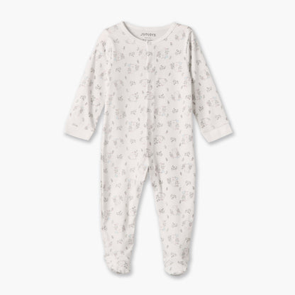 Pack of 2 Juniors Cotton Round Neck Long Sleeves Sleepsuit with Assorted Print
