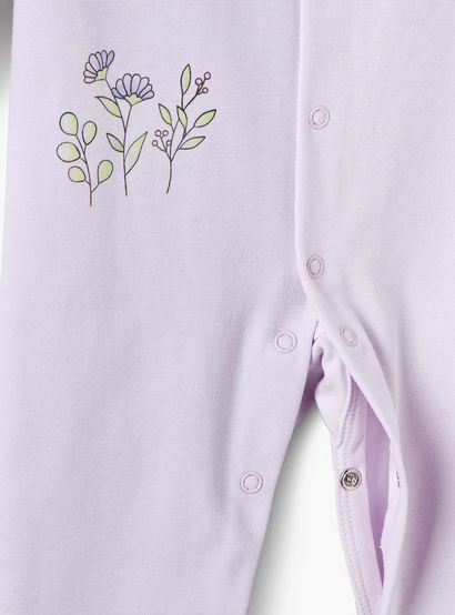 Set of 2 Juniors Cotton Round Neck Sleepsuit with Romper-baby-girls-clothing-nightwear-sleepsuits-image-5