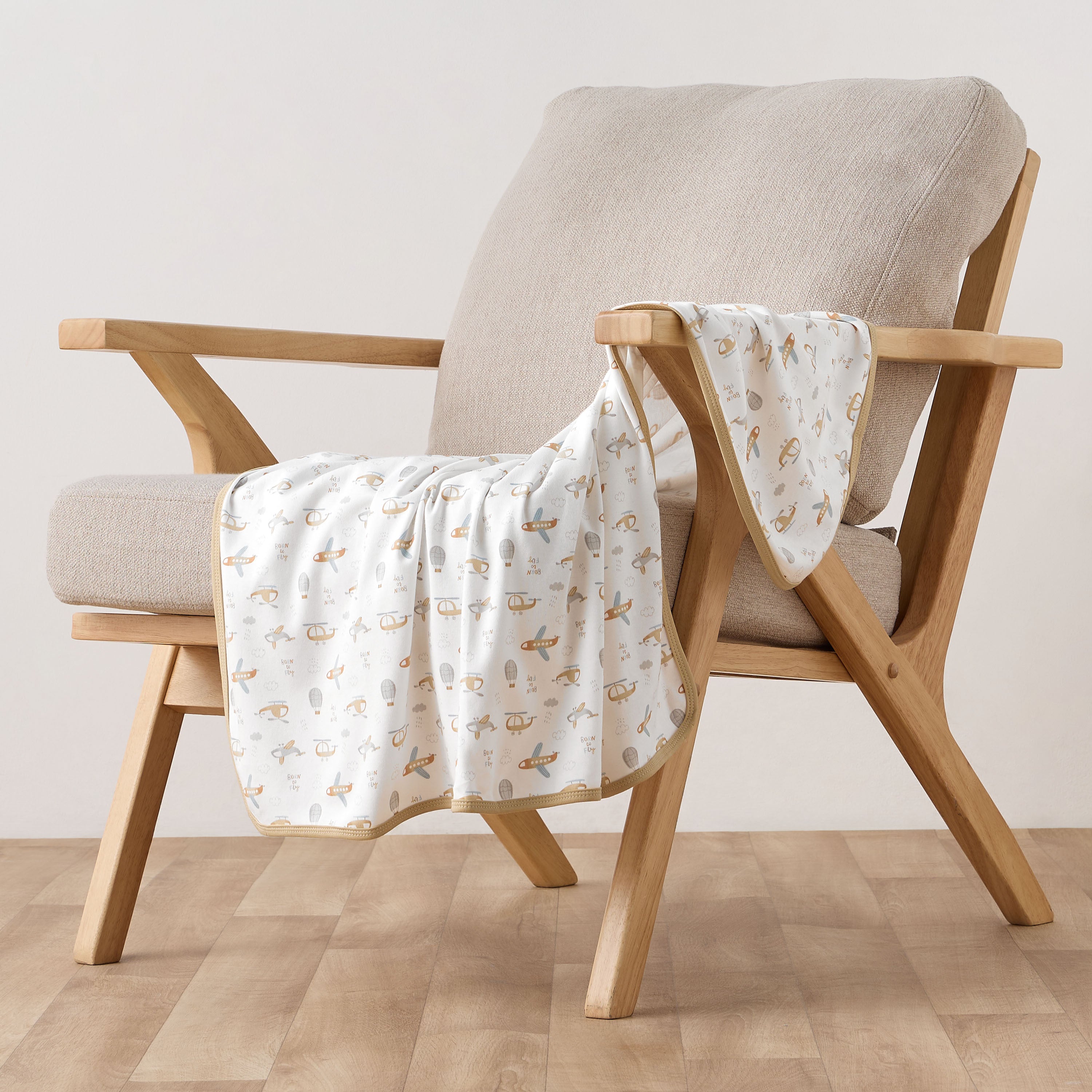 Pack of 2 Juniors Receiving Blanket with Print