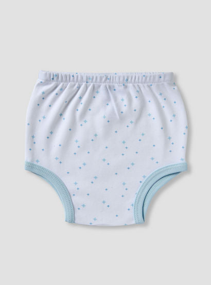 Juniors 6-Piece Boys Gift Set - Cotton - Bodysuit, Booties, Bib, Wash Cloth, Briefs - Star Print-baby-boys-clothing-setsandcoords-image-9