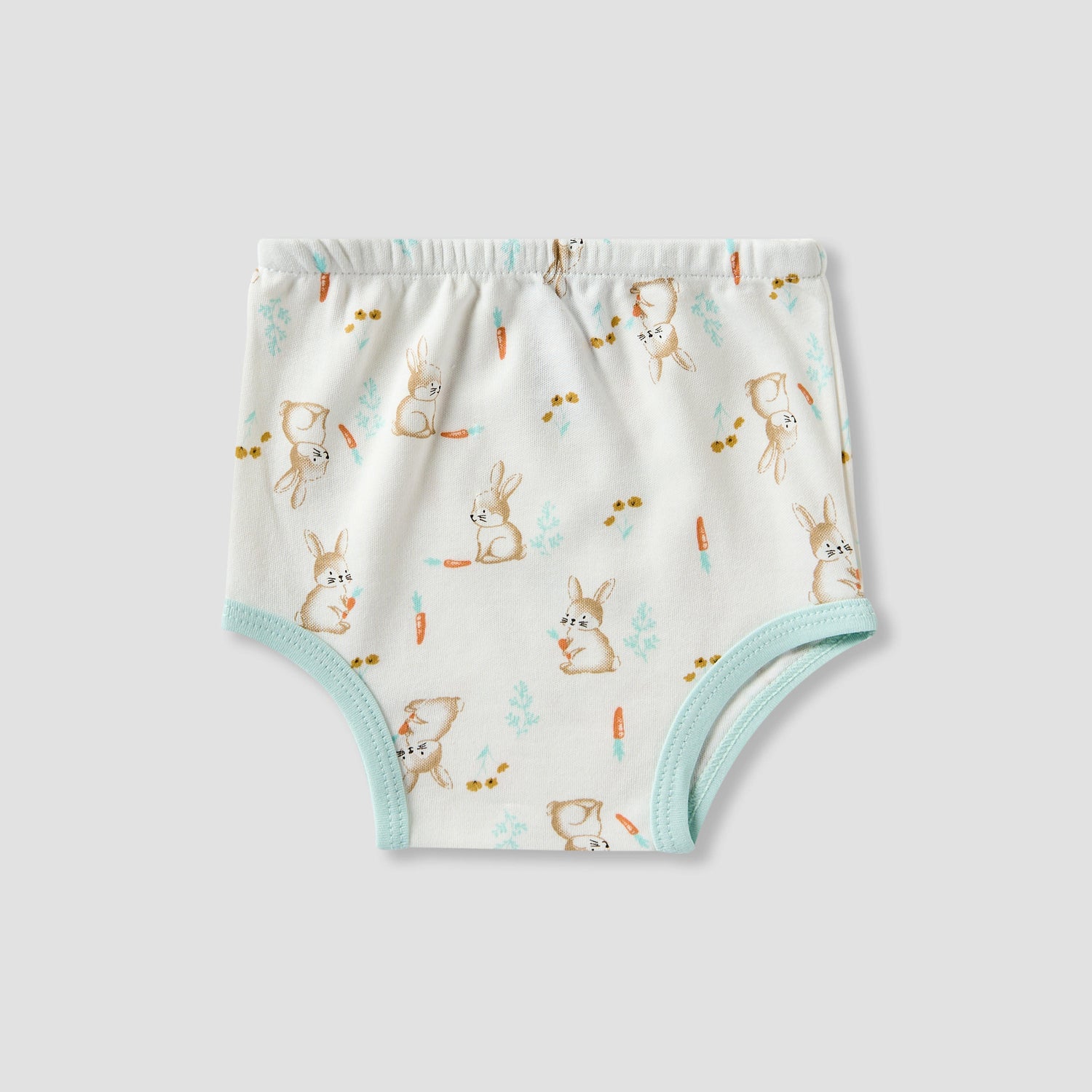 Juniors Girls 7-Piece Gift Set - Soft Cotton - Bodysuit, Bib, Booties - Bunny Print
