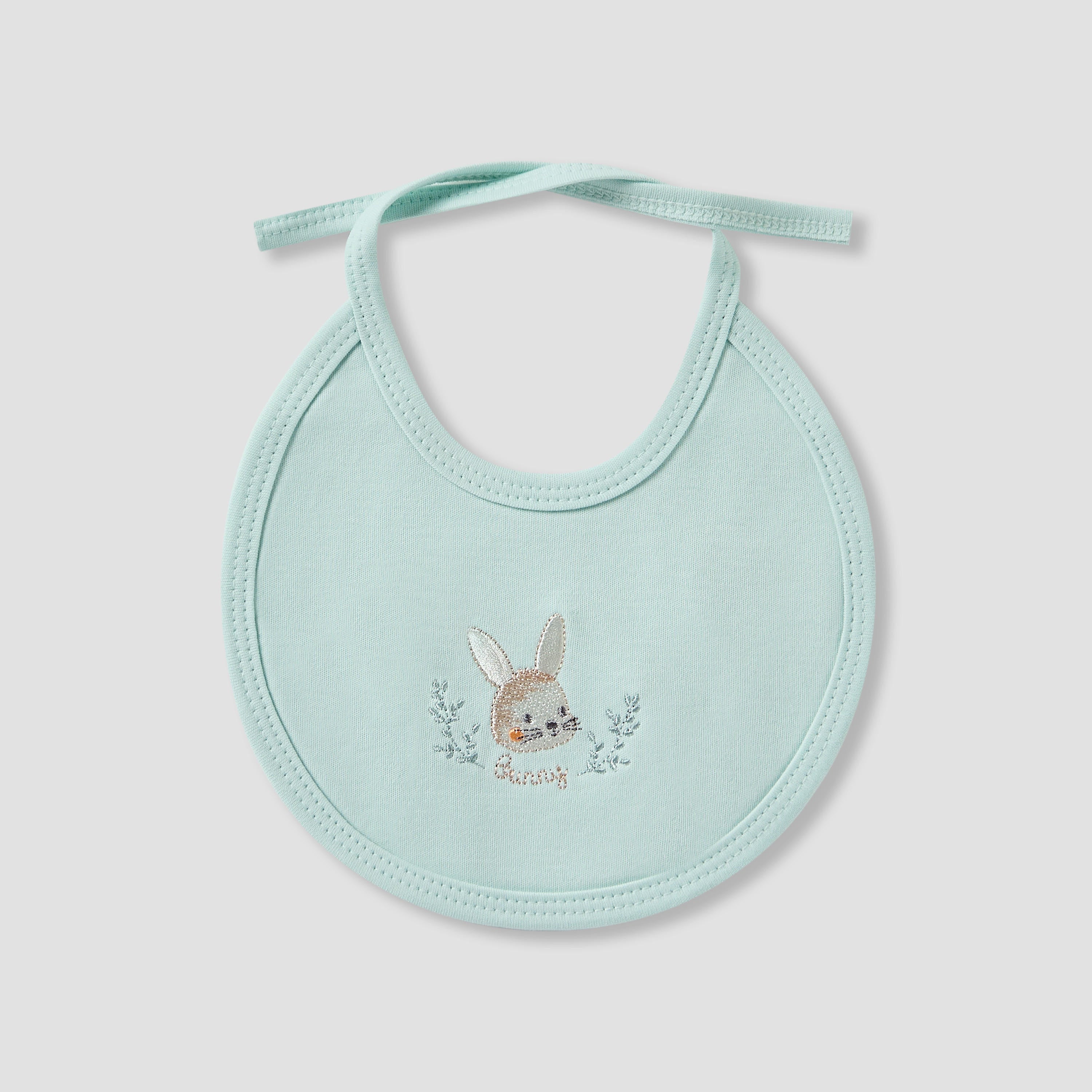 Juniors Girls 7-Piece Gift Set - Soft Cotton - Bodysuit, Bib, Booties - Bunny Print