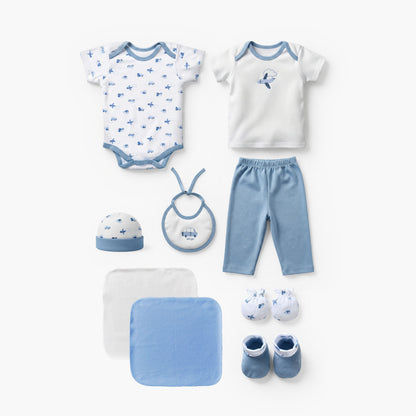 Set of 9 Juniors Clothing Gift Set with Vehicle Print