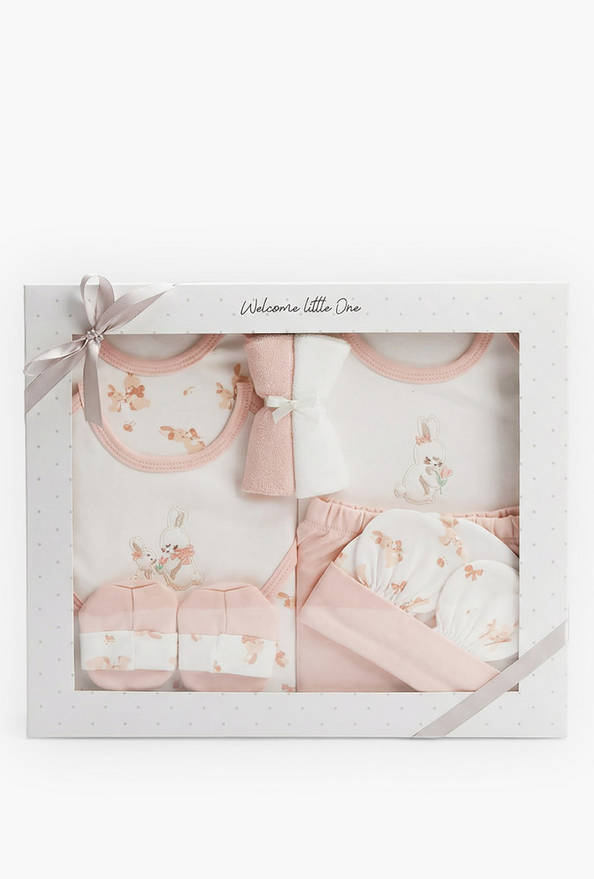 Set of 9 Juniors Clothing Gift Set with Bunny Print
