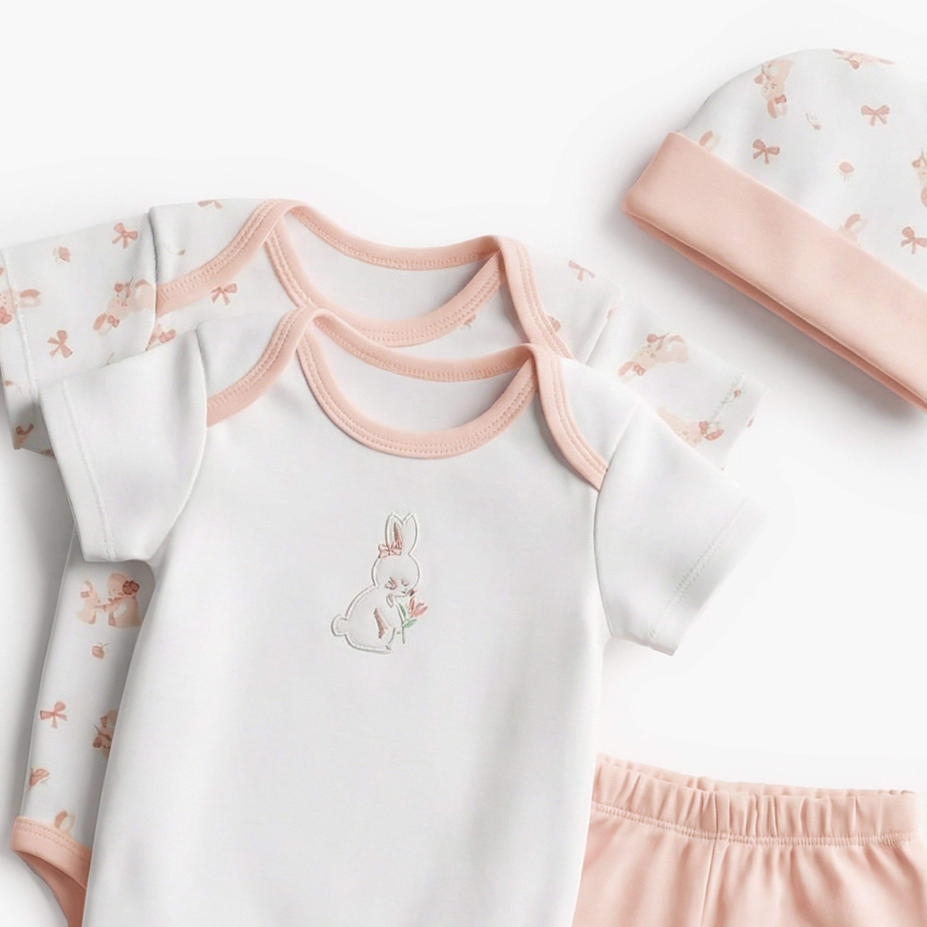 Set of 9 Juniors Clothing Gift Set with Bunny Print
