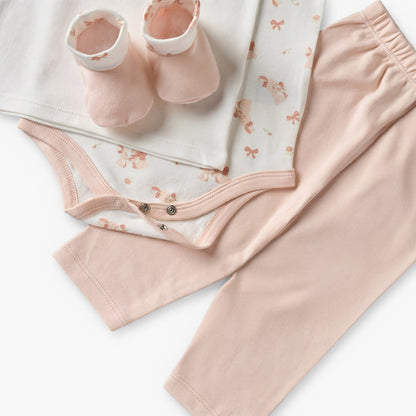 Set of 9 Juniors Clothing Gift Set with Bunny Print