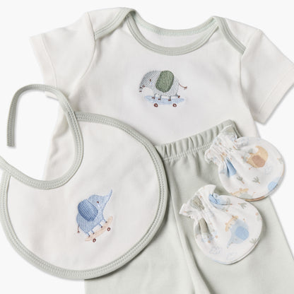 Set of 9 Juniors Clothing Gift Set with Elephant Print