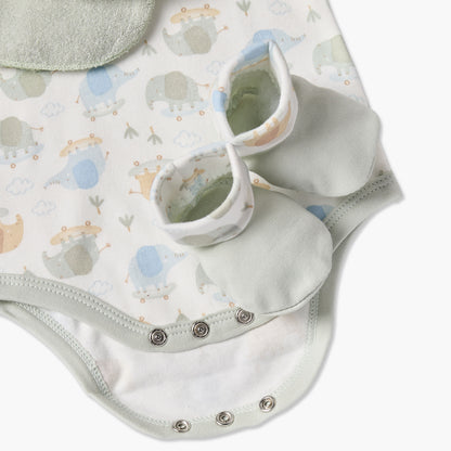 Set of 9 Juniors Clothing Gift Set with Elephant Print