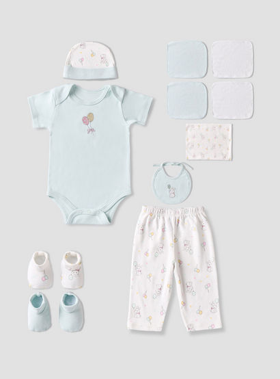 Set of 12 Juniors Clothing Gift Set with Bunny Print-baby-girls-clothing-setsandcoords-image-2