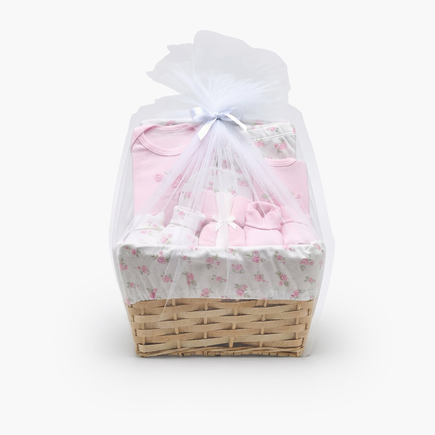 Set of 11 Juniors Clothing Gift Set with Floral Print - Pink / 0-3 mths
