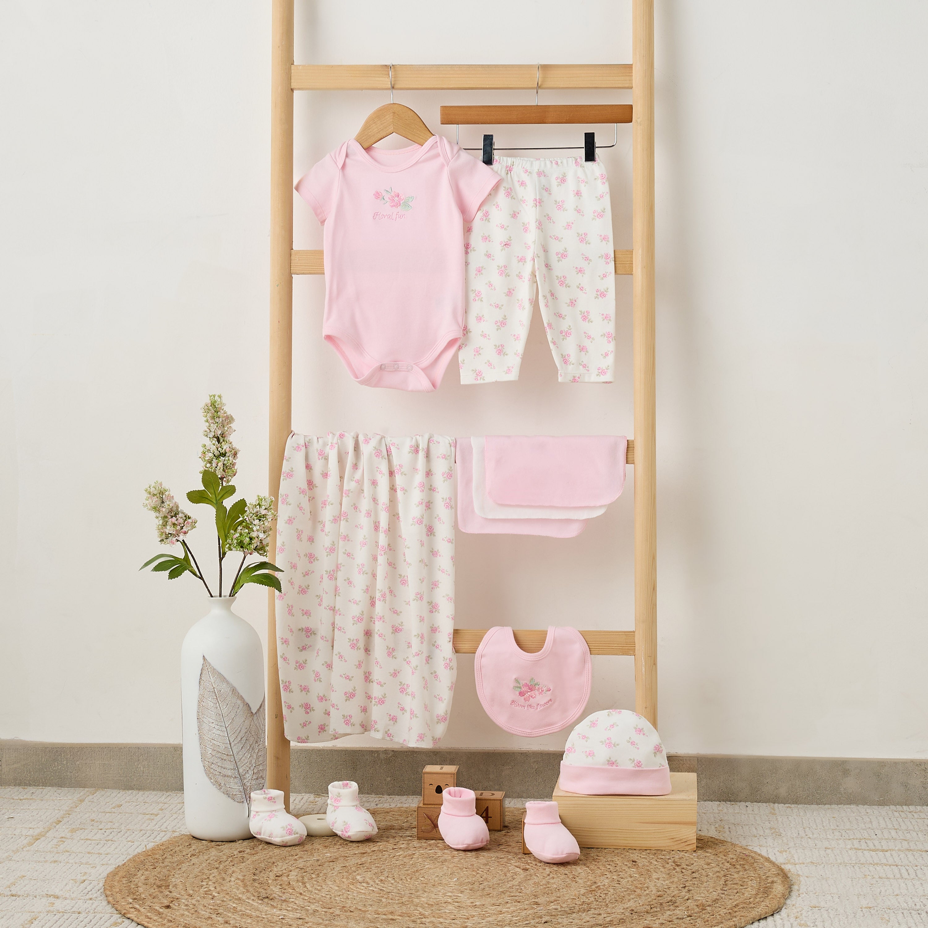 Set of 11 Juniors Clothing Gift Set with Floral Print