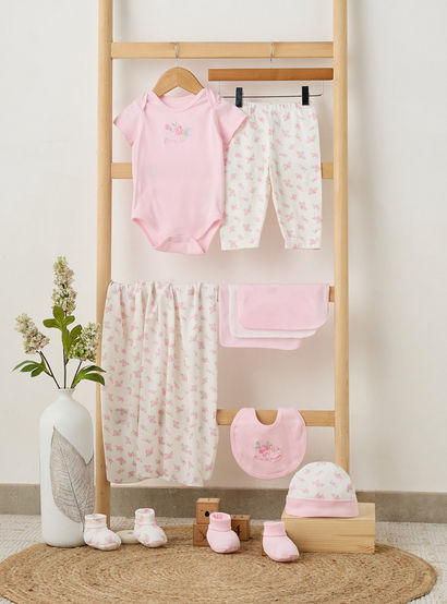 Set of 11 Juniors Clothing Gift Set with Floral Print-baby-girls-clothing-setsandcoords-image-15
