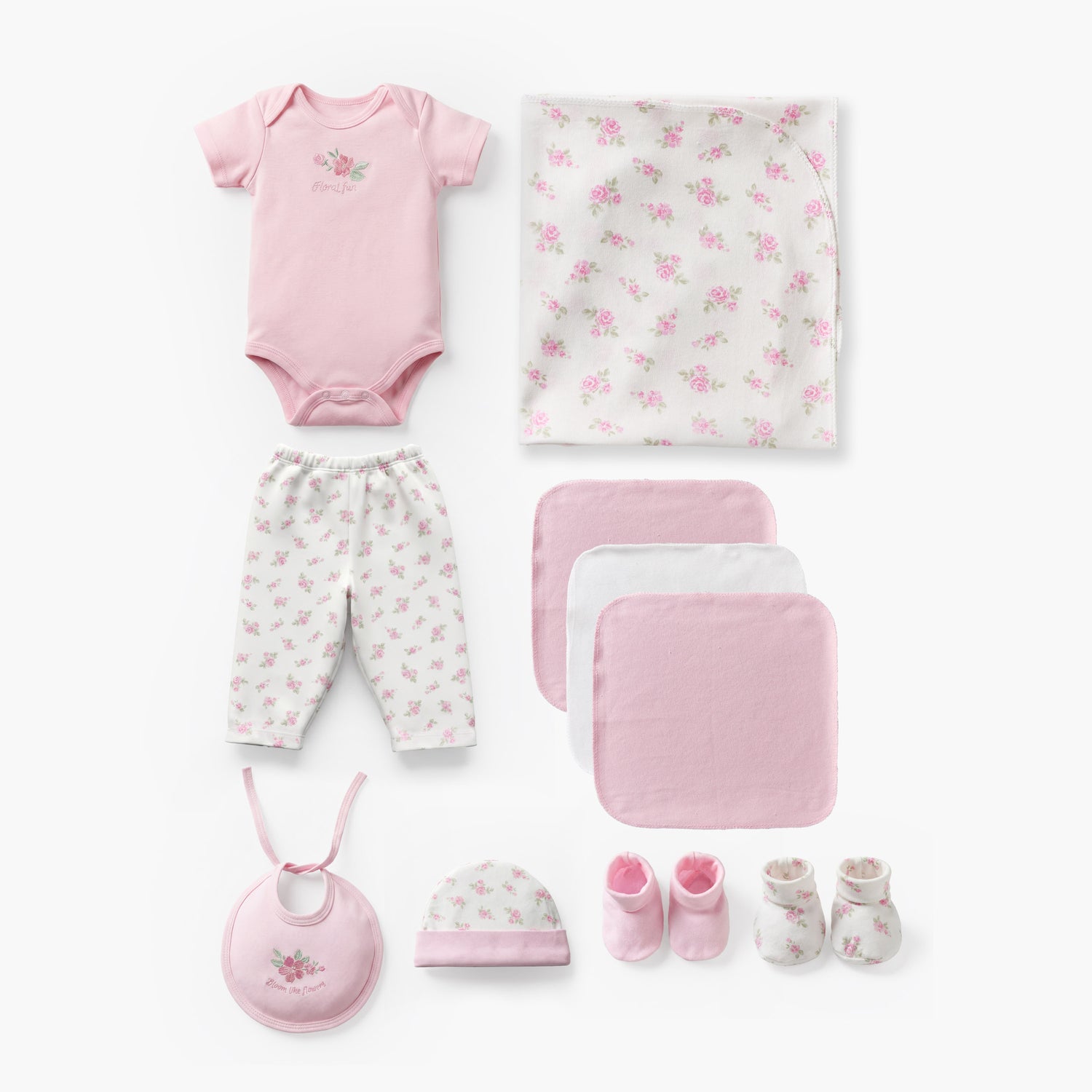 Set of 11 Juniors Clothing Gift Set with Floral Print