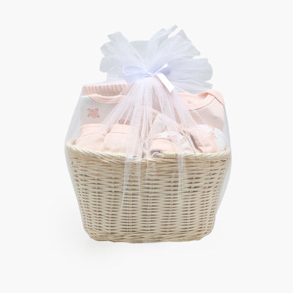 Set of 10 Juniors Clothing Gift Set with Floral Print - Peach / 0-3 mths