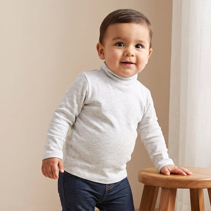 Pack of 2 Juniors Turtle Neck Long Sleeves T-shirt