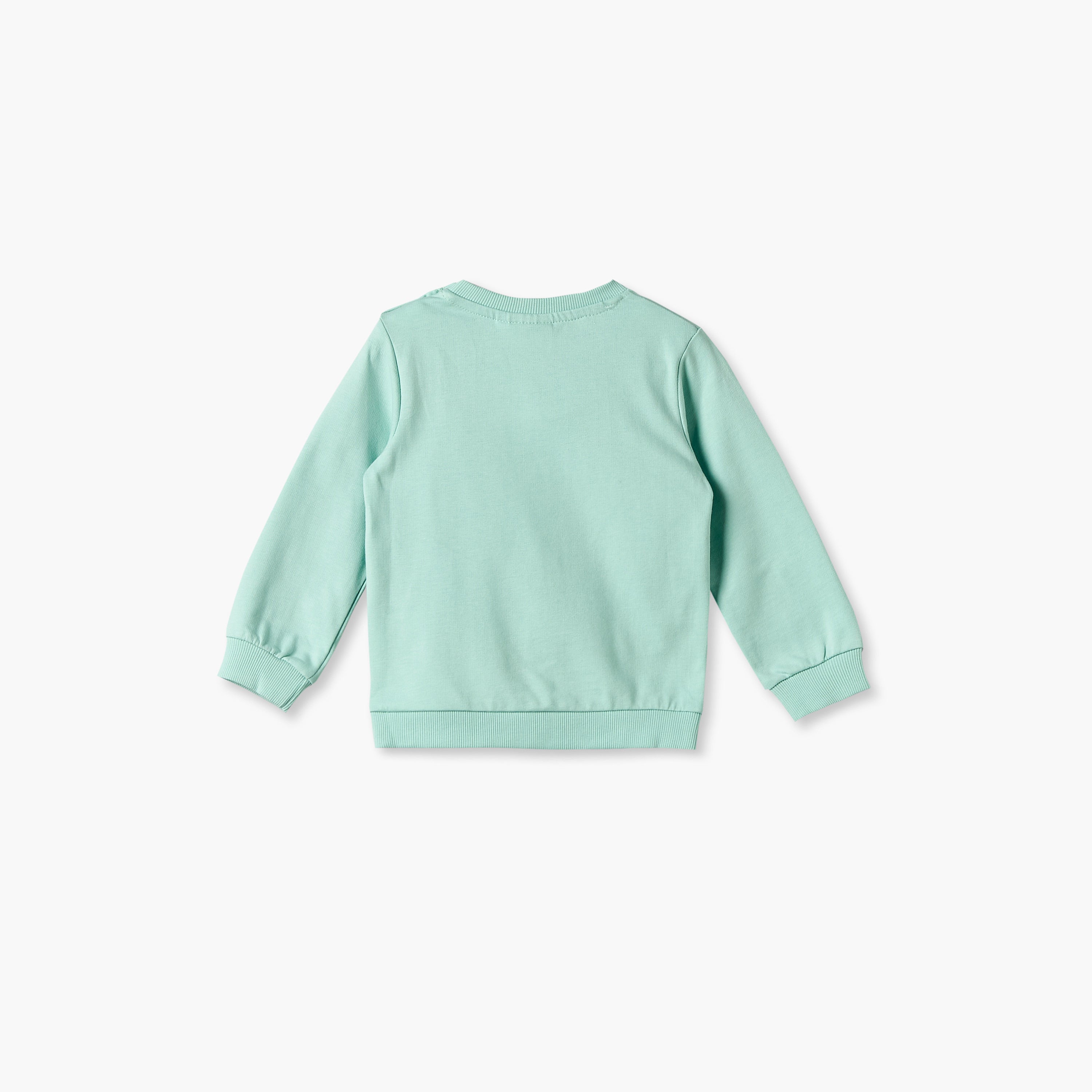 Juniors Tiger Print Sweatshirt with Long Sleeves