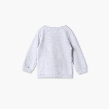 Juniors Tiger Print Sweatshirt with Long Sleeves