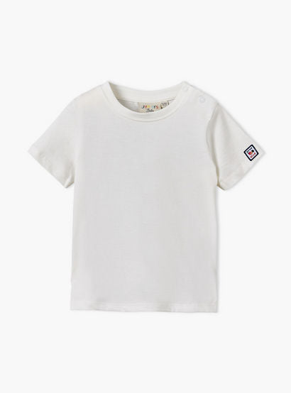 Juniors Round Neck Short Sleeves T-shirt and Dungaree Set with Applique-baby-boys-clothing-setsandcoords-image-5