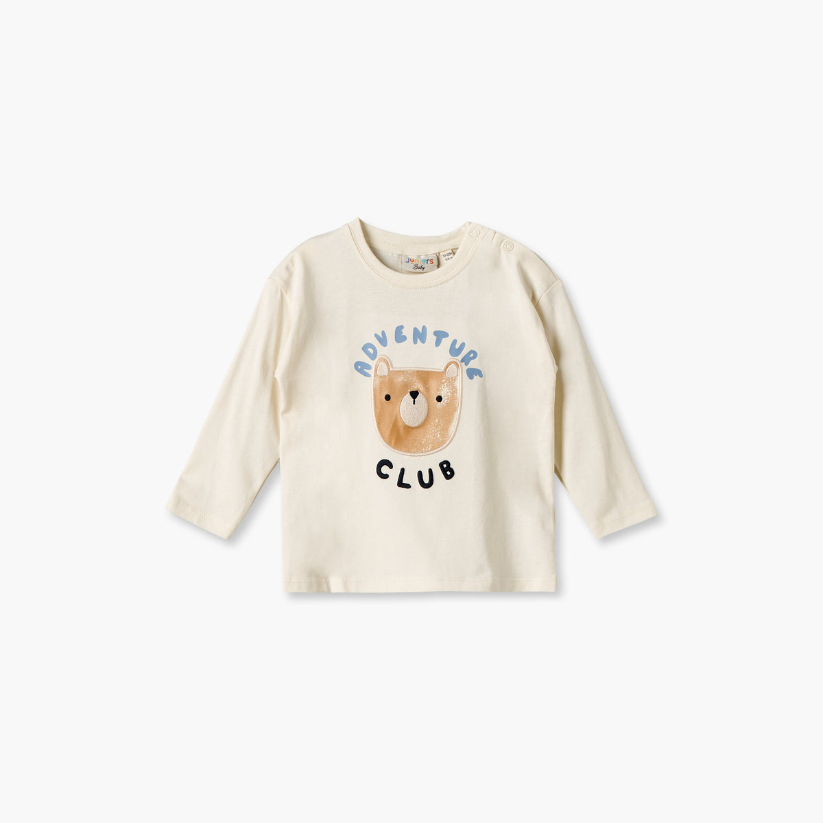 Set of 3 Juniors Crew Neck Long Sleeves T-shirt and Pants Set with Bear Print