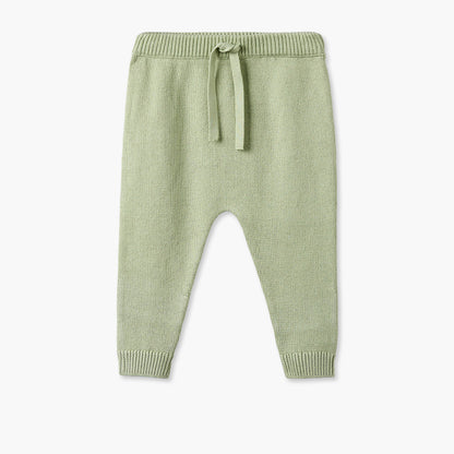 Juniors Crew Neck Long Sleeves Sweater and Pants Set with Bear Applique