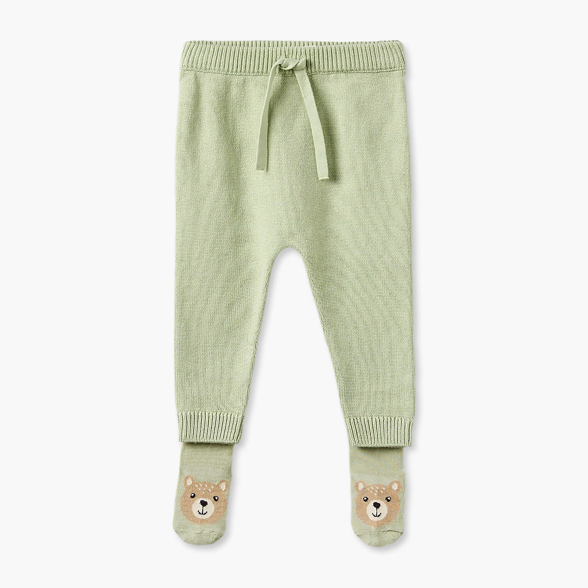 Juniors Crew Neck Long Sleeves Sweater and Pants Set with Bear Applique