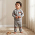 Juniors Crew Neck Long Sleeves Sweater and Pants Set with Fox Accent