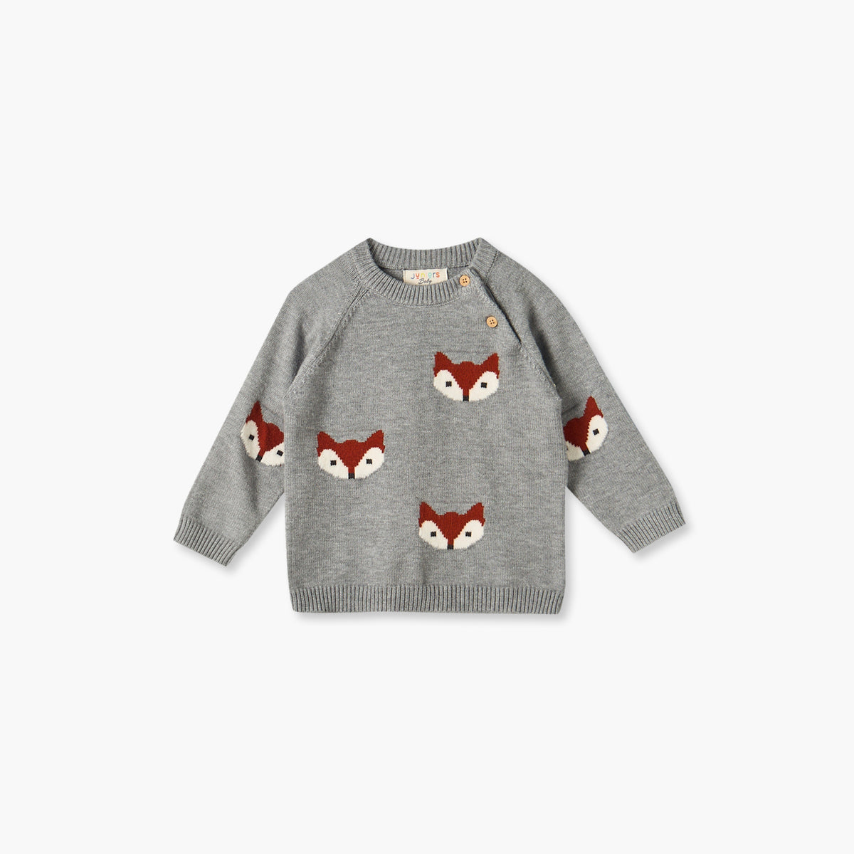 Juniors Crew Neck Long Sleeves Sweater and Pants Set with Fox Accent