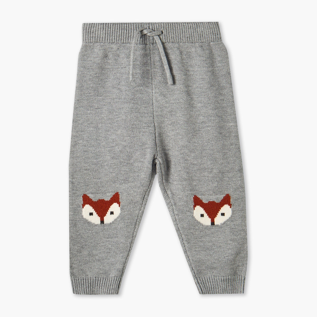 Juniors Crew Neck Long Sleeves Sweater and Pants Set with Fox Accent