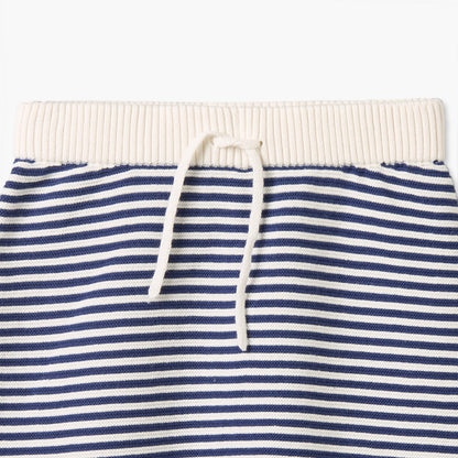 Juniors Crew Neck Long Sleeves Sweater and Joggers Set with Stripes