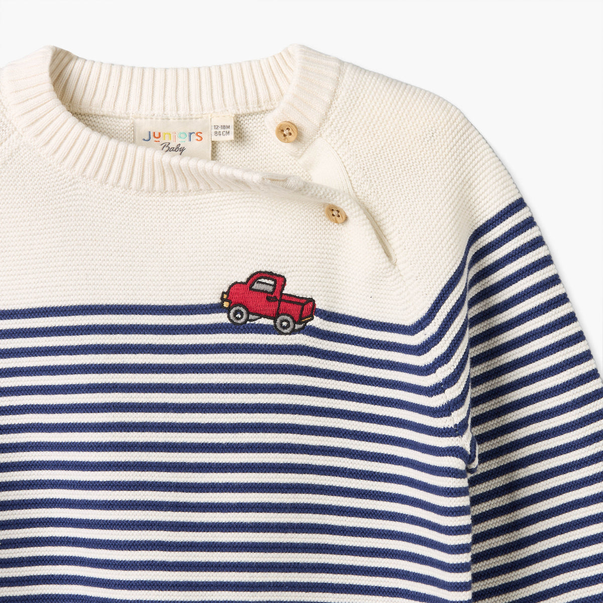 Juniors Crew Neck Long Sleeves Sweater and Joggers Set with Stripes