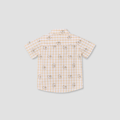 Juniors Short Sleeves Shirt with Elephant Print