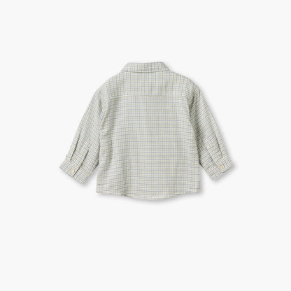 Juniors Long Sleeves Shirt with Dinosaur Embroidery