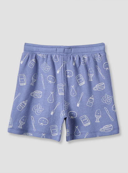 Juniors Crew Neck Short Sleeves T-shirt and Shorts Set with Drawstring Closure-baby-boys-clothing-setsandcoords-image-6
