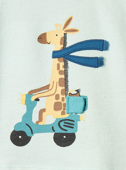 Juniors Crew Neck Short Sleeves T-shirt and Shorts Set with Giraffe Print-baby-boys-clothing-setsandcoords-image-7