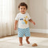 Juniors Round Neck Short Sleeves T-shirt and Shorts Set with Tiger Applique - Multicolour / 24-36 mths