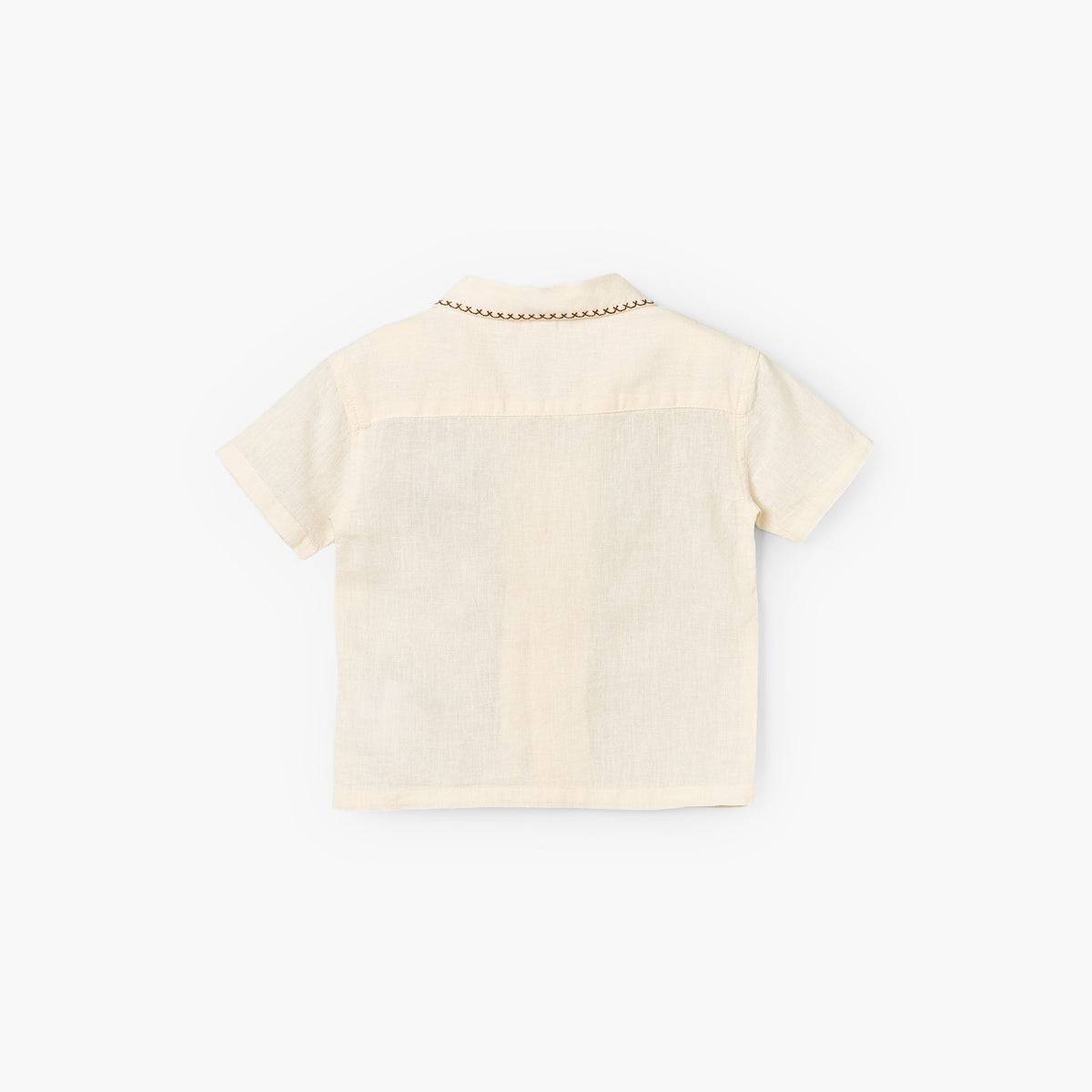 Giggles Short Sleeves Shirt with Embroidery