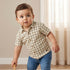Giggles Short Sleeves Shirt with Checked Design