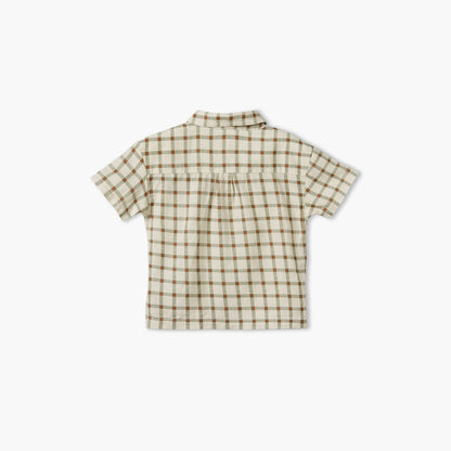 Giggles Short Sleeves Shirt with Checked Design