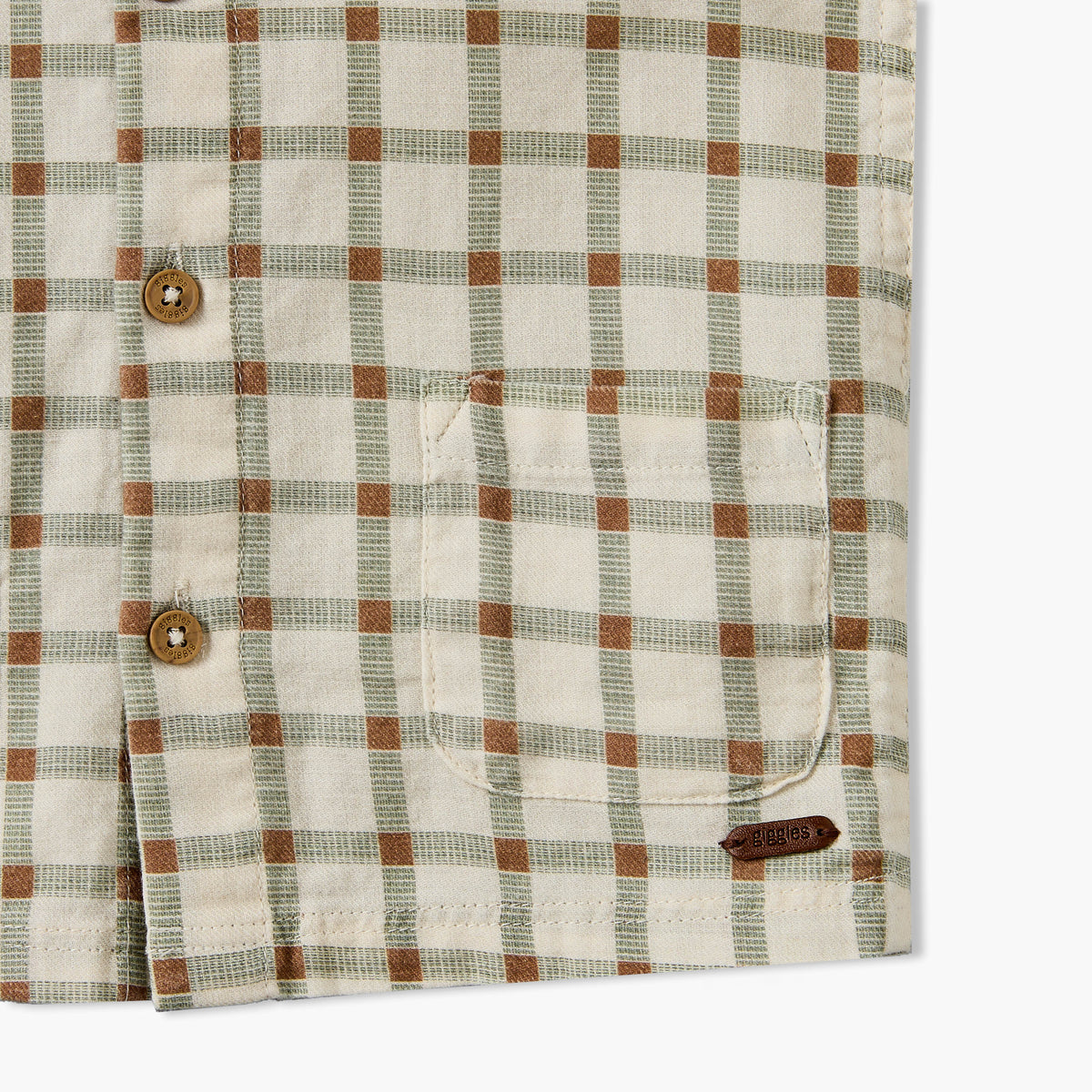 Giggles Short Sleeves Shirt with Checked Design