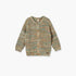 Giggles Crew Neck Cardigan with Button Closure - Green / 12-18 mths