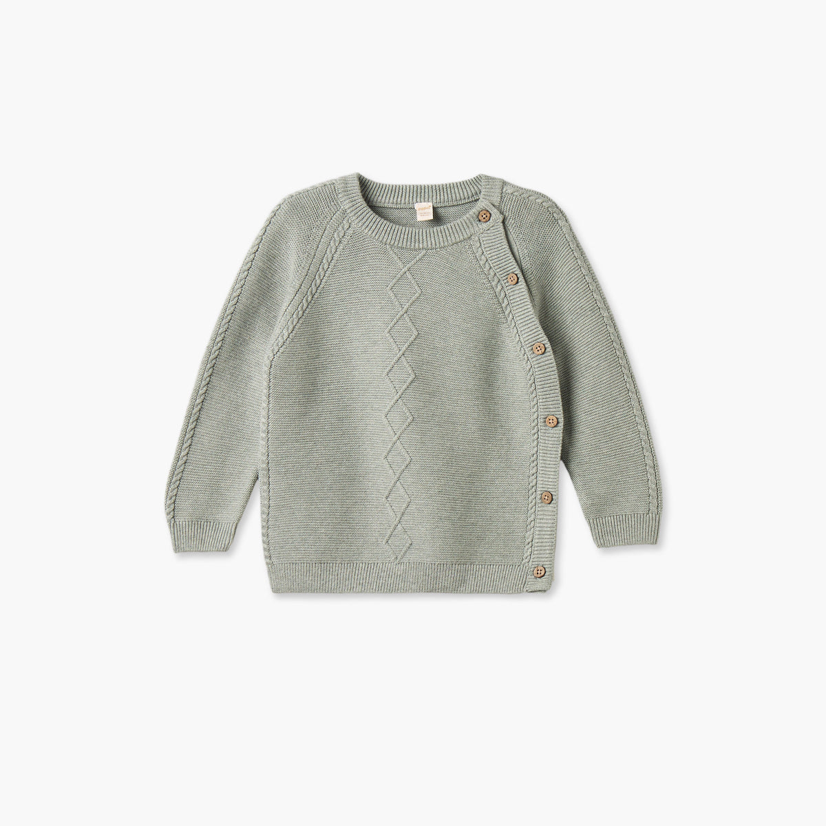 Giggles Crew Neck Long Sleeves Sweater and Joggers Set with Knitted Texture