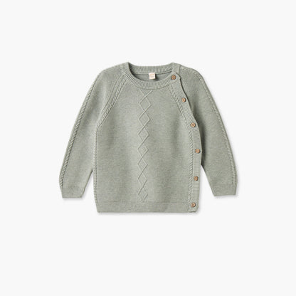 Giggles Crew Neck Long Sleeves Sweater and Joggers Set with Knitted Texture