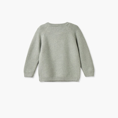 Giggles Crew Neck Long Sleeves Sweater and Joggers Set with Knitted Texture
