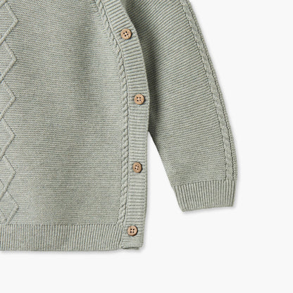 Giggles Crew Neck Long Sleeves Sweater and Joggers Set with Knitted Texture