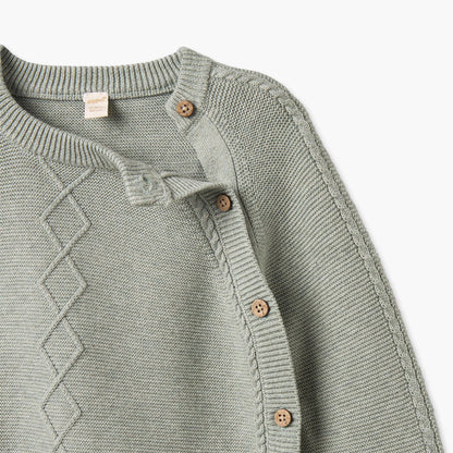 Giggles Crew Neck Long Sleeves Sweater and Joggers Set with Knitted Texture